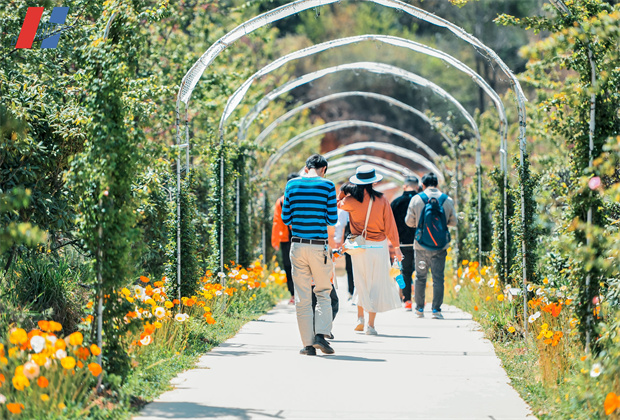 昆明團結鄉名花谷團建活動案例----名花谷一角 昆明團結鄉名花谷團建活動案例----名花谷一角